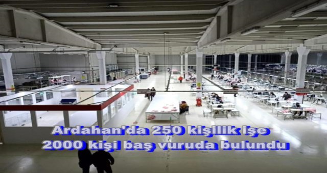 Ardahan'da 250 kişilik işe2000 kişi baş vuruda bulundu